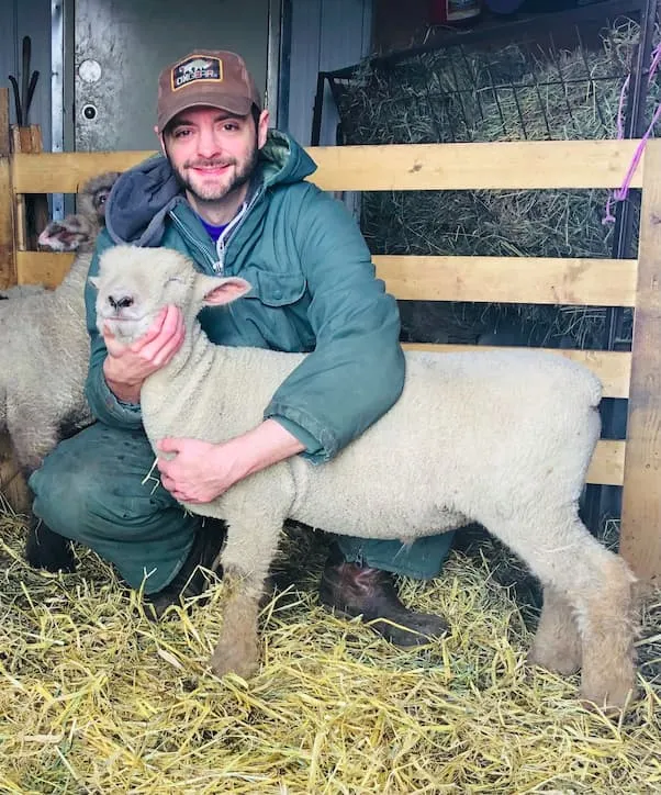Second Shepherd Louis & Kyle with sheep